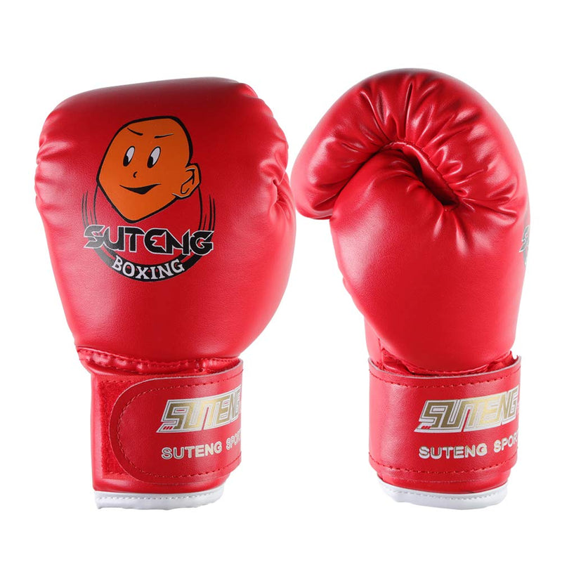 [AUSTRALIA] - VGEBY Kids Boxing Gloves,Youth Sparring Punching Training Sparring Boxing Gloves for Age 3-12 Years (Color : Red) 