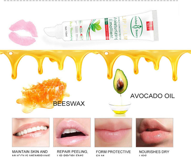 AICHUN BEAUTY Lip Balm Repair Deep Moisturizing Emollient Peeling Nourishes Dry Protective Sexy Lips 10ml - BeesActive Australia