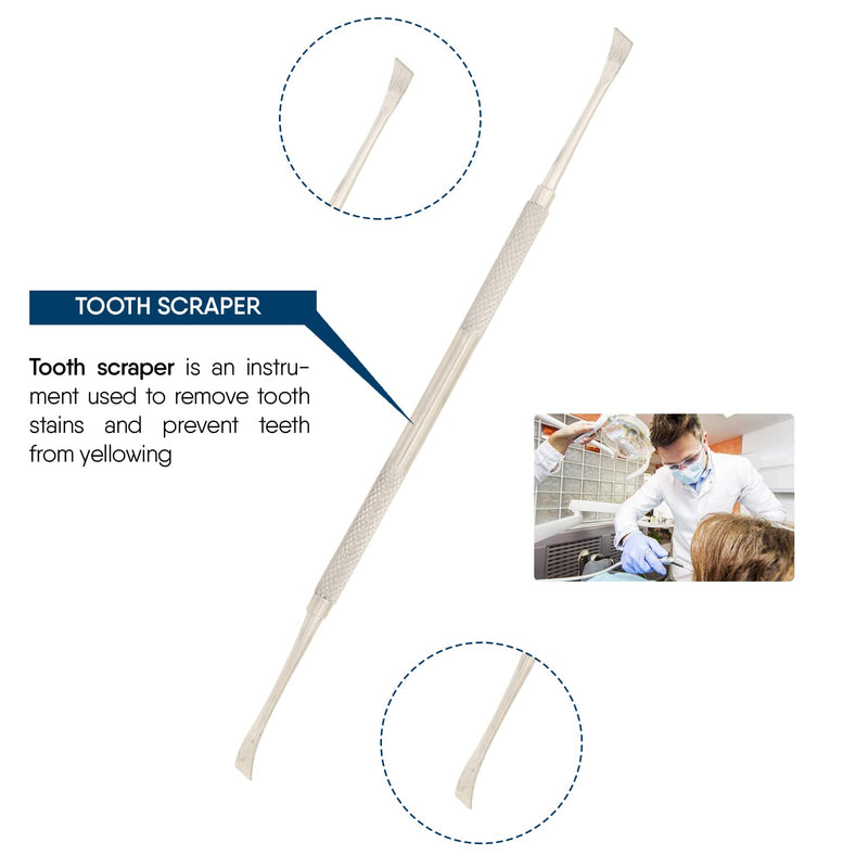 Dental Pick Tools Tooth Picks Stainless Steel Dental Teeth Whitening and Cleaning Oral Care Kit Professional Hygiene Tool Set with Tooth Scraper SS - BeesActive Australia