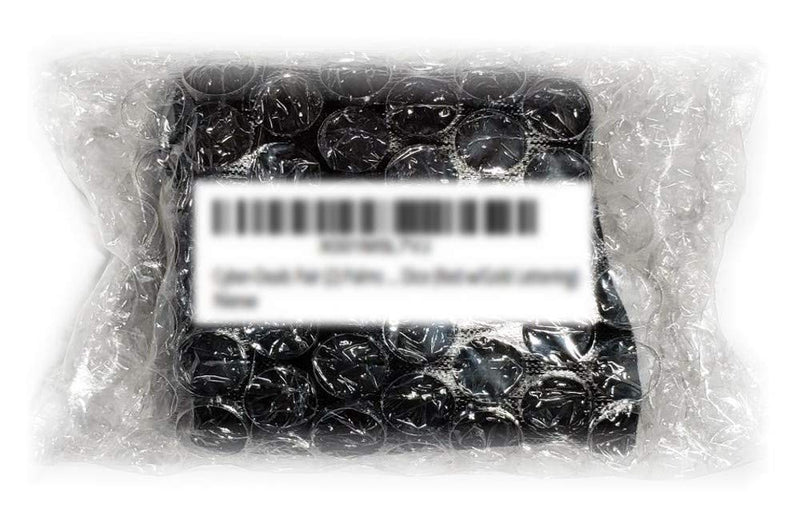 Set of (5) 16mm Dice Standard Transparent Square Cornered with Black Velvet Cloth Pouch Bag Clear (Glitter) - BeesActive Australia