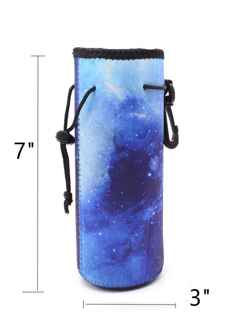 Water Bottle Carrier,Insulated Neoprene Water Gym Travel Bottle Holder Bag Protector Sleeve Case Pouch Cover 0.6L or 0.75L, Great for Stainless Steel and Plastic Bottles BLUE STAR - BeesActive Australia
