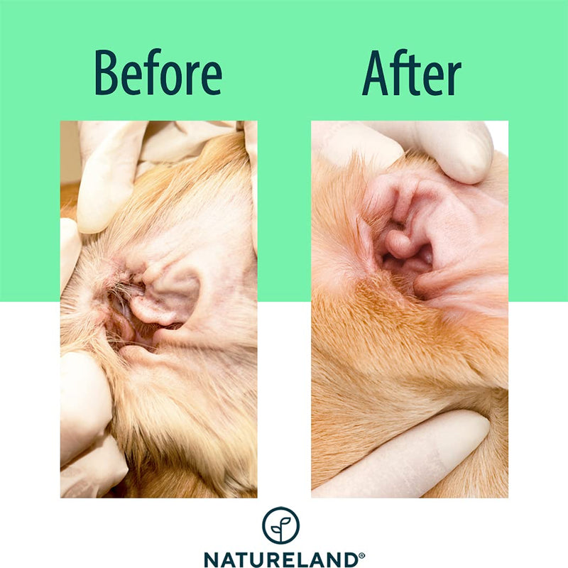 Natureland [150 pcs] Dog Ear Wipes - Otic Cleaning Wipes for Infections and Controlling Ear Infections and Ear Odor in Pets Unscented - BeesActive Australia