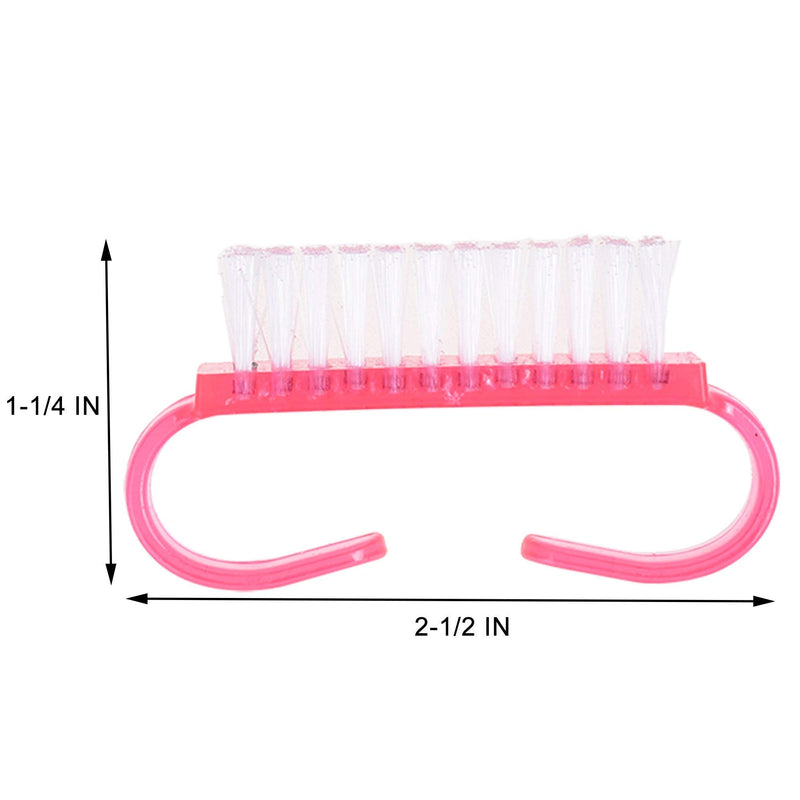 COSMOS Mini Nail Brush Scrub Cleaning Pedicure Brushes for Toes and Nails Art Cleaning, Pack of 12 - BeesActive Australia