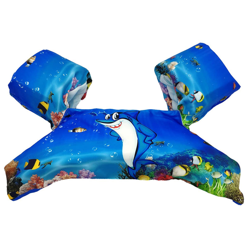 TaktZeit Kids Swim Float Vest Toddler Swim Vests 30-50 lbs Blue Shark 30lbs-50lbs - BeesActive Australia