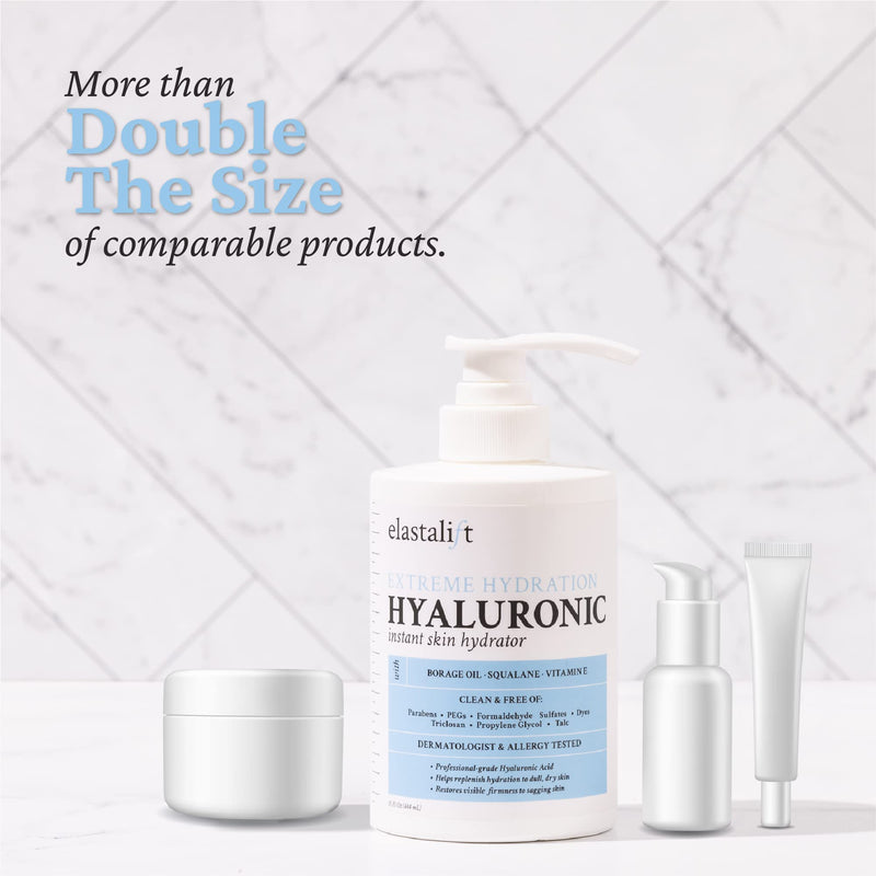 Elastalift Hyaluronic Acid Moisturizer Body Lotion | Anti Aging Skin Care Body Cream & Face Lotion Diminishes Look Of Wrinkles, Sagging Skin, Crepey Skin, Cellulite, Stretch Marks, Dry Skin, 15 Fl Oz 15 Fl Oz (Pack of 1) Hyaluronic Acid Body Lotion - BeesActive Australia