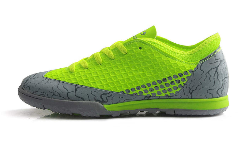 T&B Kids' Youth Turf Soccer Cleats Shoes Indoor Football Casual Outdoor Sports 83012 6 Big Kid Green/Grey - BeesActive Australia