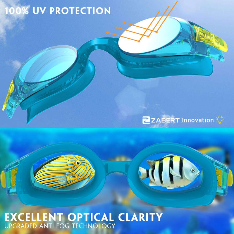 ZABERT KX Baby Toddlers Swim Goggles，Swimming Goggles for Age 0-5 Years Old #3.blue - BeesActive Australia