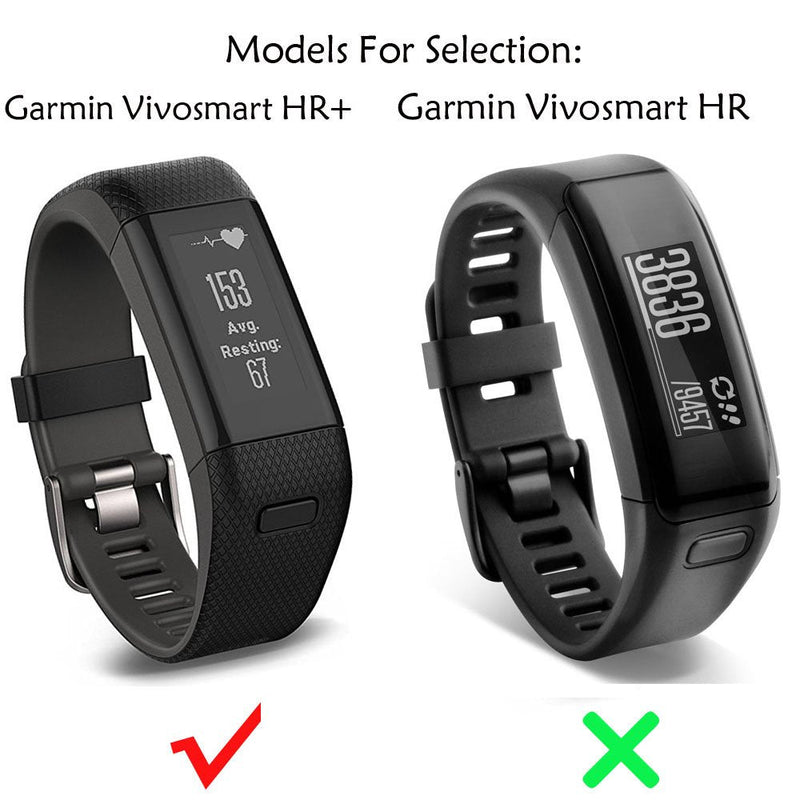ZSZCXD Band for Garmin vivosmart HR+, Silicone Strap Replacement Wristband for Garmin vivosmart HR+ (No Tracker) Navy - BeesActive Australia
