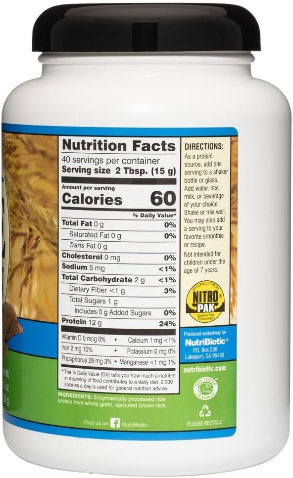 Rice protein (brown rice protein) 600g [shipped directly from overseas] - BeesActive Australia