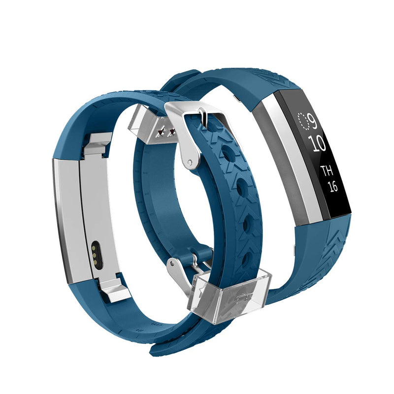 AIUNIT Alta HR and Alta Band, Alta Accessories Bands Watch Buckle Design Replacement Bands Small/Large for Alta HR Wristbands for Ace for Women Men Boys Girls Standard C05 10pack Arrow Texture - BeesActive Australia