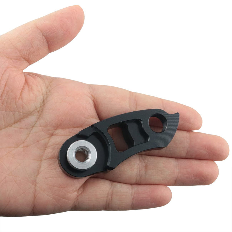 WHYHKJ Bicycle Rear Derailleur Hanger Extension 32T/36T/40T/42T/44T/46T/50T/52T/56T MTB Mountain Road Bike Speed Change Frame Gear Tail Hook Extender, Black - BeesActive Australia