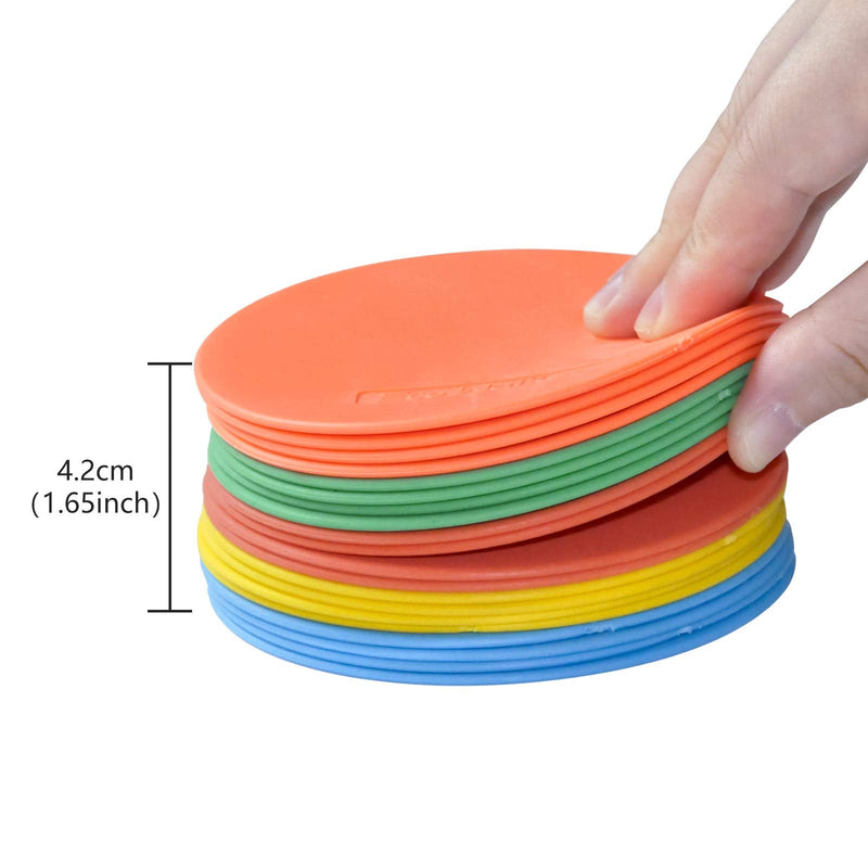 Eco Walker 4inch Mini Floor Spot Markers for Classroom Preschool and Kindergarten (Set of 20pcs) (Green) Green - BeesActive Australia