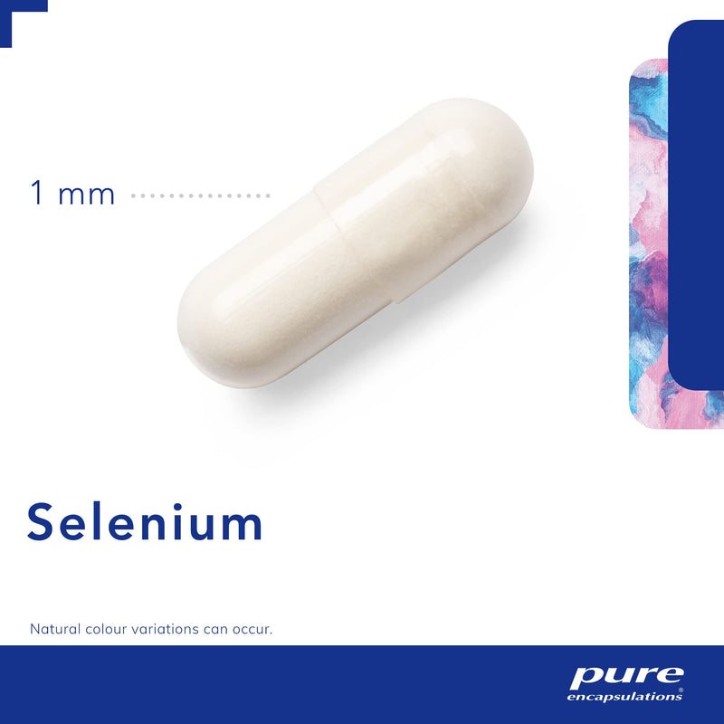 Pure Encapsulations - Selenium 200ug - Organic Selenomethionine Supplement for Immune and Thyroid Function Support - 60 Vegetarian Capsules - BeesActive Australia