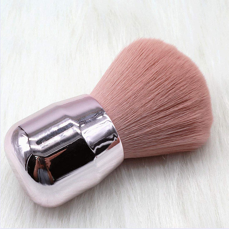 Dual Use Pink Soft Cosmetic Powder Makeup Face Foundation Brush Nail Dust Cleaning Brush for Acrylic Dipping Powder UV Gel Remover Cleaner Brushes Pack of 1, HJ-NB107 - BeesActive Australia