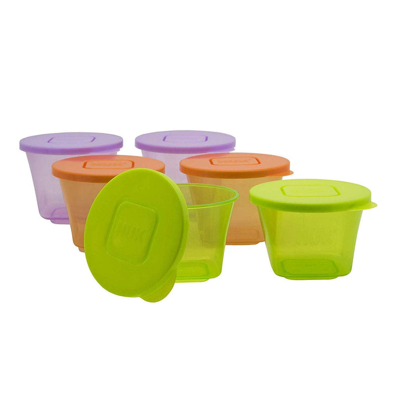 Annabel Karmel by NUK 6 Stackable Storage Containers (Microwave and Freezer Safe) with Baby Food Masher and Bowl Containers with Masher and Bowl - BeesActive Australia