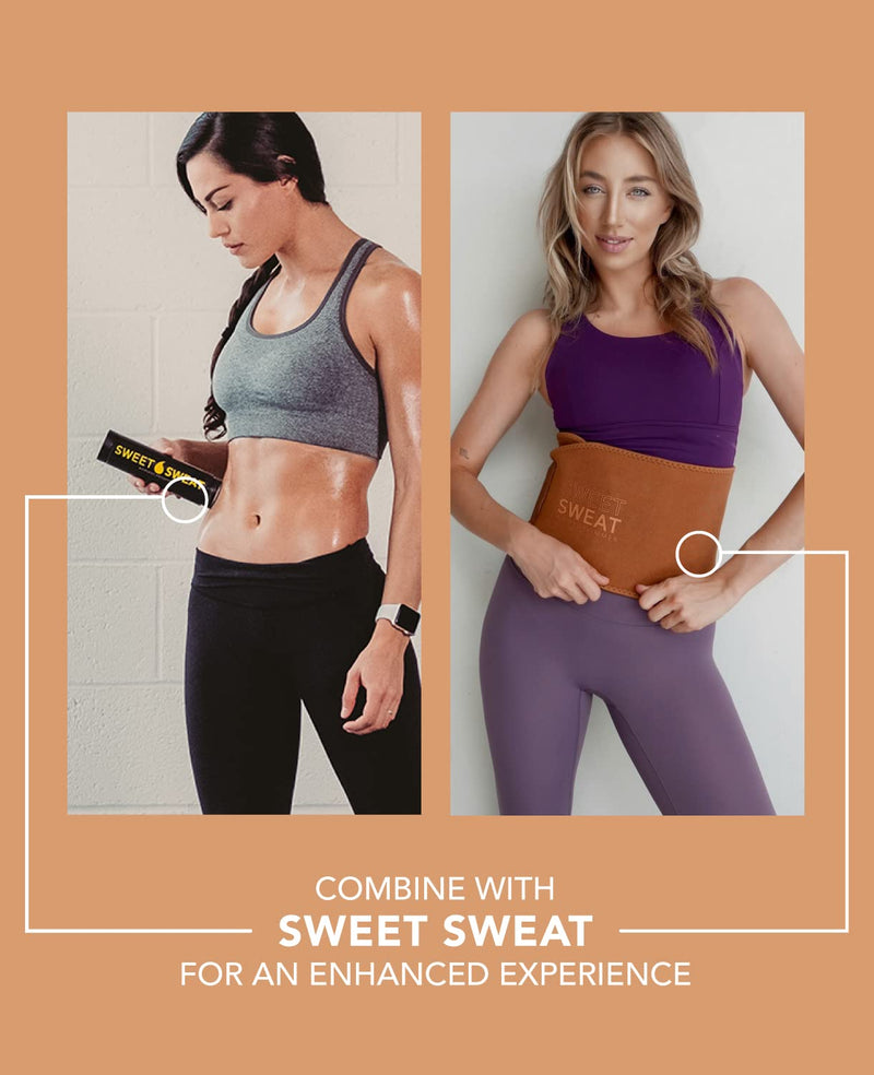 Sweet Sweat Toned Waist Trimmer for Women and Men - Premium Waist Trainer Belt to help 'Tone' your Stomach! Small Clay - BeesActive Australia