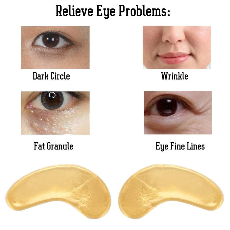 Eye Mask, Gold Collagen Under Eye Patches Anti-Aging Eye Pads for Puffy Eyes & Bags, Wrinkles and Dark Circles, Deep Moisturizing(1Pcs) 1Pcs - BeesActive Australia