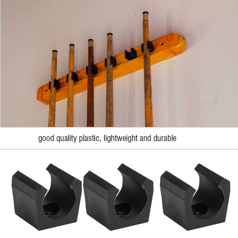 Keenso Pool Cue Holder, 6 Pcs Portable Pool Cue Holder Billiards Cue Rack Billiards Pool Cue Single Holder Wall Mount Organizer - BeesActive Australia