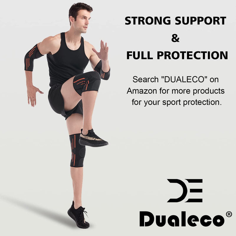 Dualeco Ankle Support 1 Pair, Adjustable Ankle Support Brace for Women/Men/Kids, Elastic Compression Ankle Strap, Ankle Support for Sprained Ankle/Ligament Damage/Achilles Tendon/Weak Ankles/Sports Black-2 pcs - BeesActive Australia