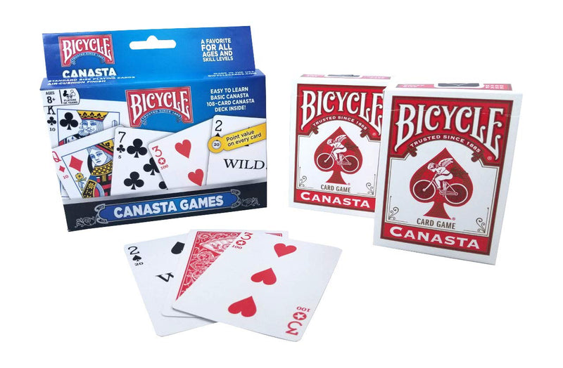 Canasta Cards, 2 Packages (4 Decks Total) and Canasta Score Sheet Pad - BeesActive Australia