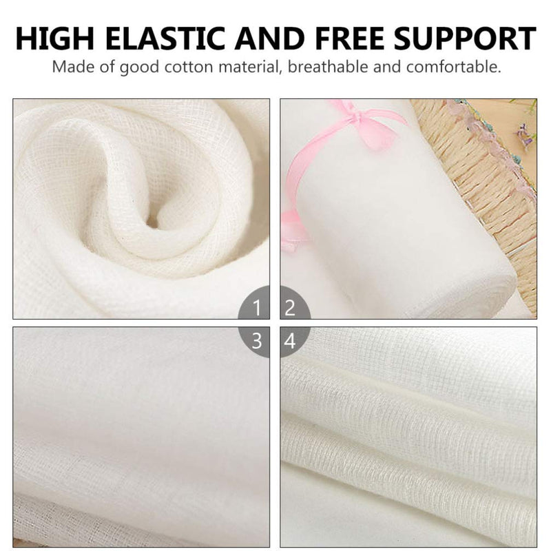 EXCEART 2 Rolls Postpartum Belly Band Gauze Cotton Breathable Maternity Pregnancy Recovery Belly Wrap for Women Girls Waist Slim Supply (White L ï¼‰ - BeesActive Australia