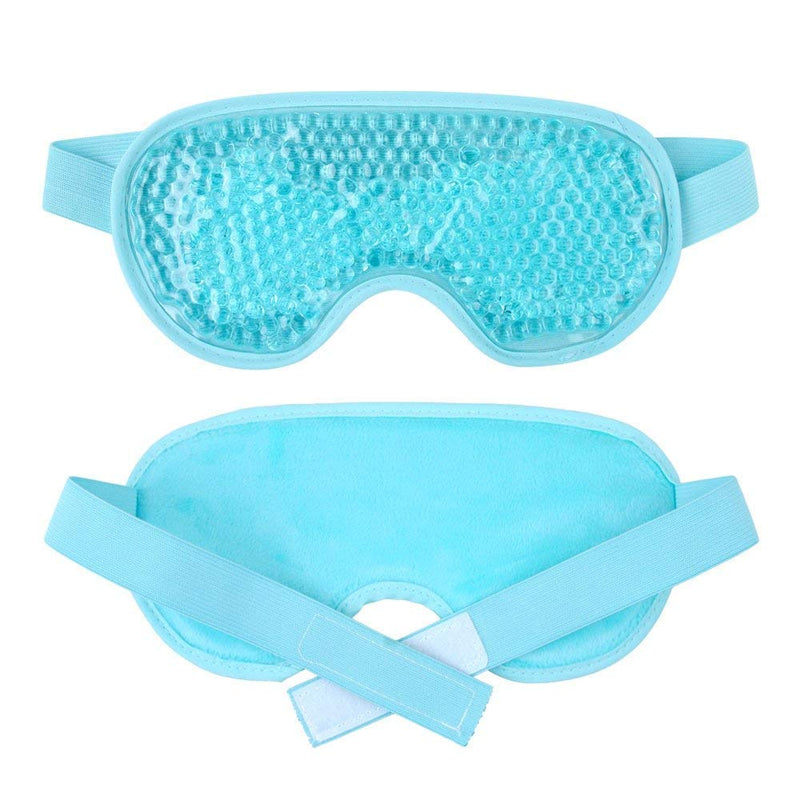 County Aqua Peas Cooling Gel Eye Mask - Cool/Warm Therapy - Perfect for Insomnia, Puffy Eyes & Dark Circles (Turqoise) - BeesActive Australia