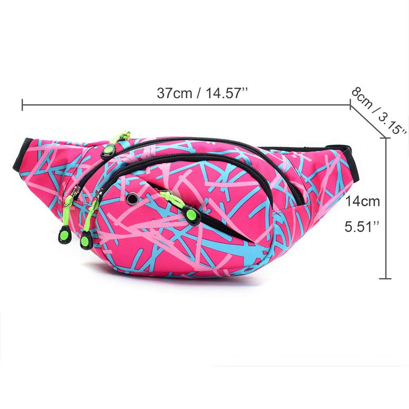 Travel Fanny Bag Waist Packs Multiple Functions Hip Bum Chest Back Bags Chest Pouch with Adjustable Belt Strap for Men Women Fit for Outdoor Events Hiking Cycling Running - BeesActive Australia