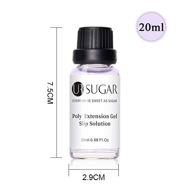 UR SUGAR Nail Slip Solution 20ml Poly Nail Extension Gel Liquid Building Gel Nail Liquid Slip Solution Acrylic Builder Nail Gel Liquid for Shaping DIY Gel Nail Extension - BeesActive Australia