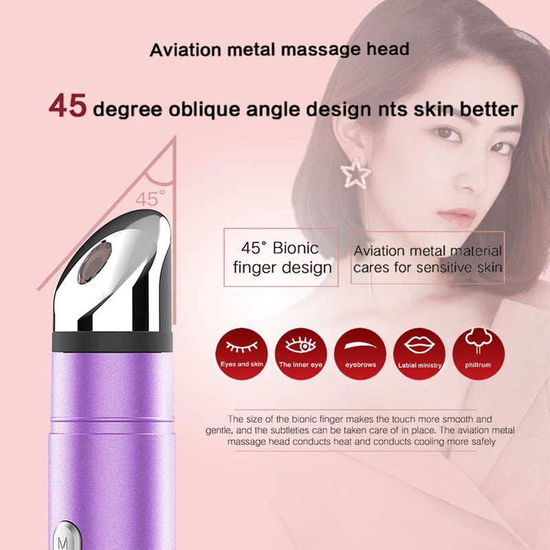 Kwlyon Eye Massager Wand with Heat and Cooling Electric Ice Roller For Face Vibrating 42℃ Dark Circles Treatment,Relieve Puffiness,Sinus Pain,Migraine Relief,Eyes Bags Remover,Anti Wrinkles - BeesActive Australia