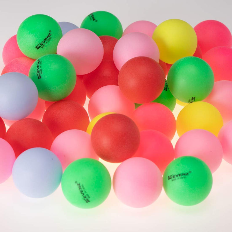 [AUSTRALIA] - KEVENZ 60-Pack Beer Ping Pong Balls Assorted Color Plastic Ball A: 60-Pack 