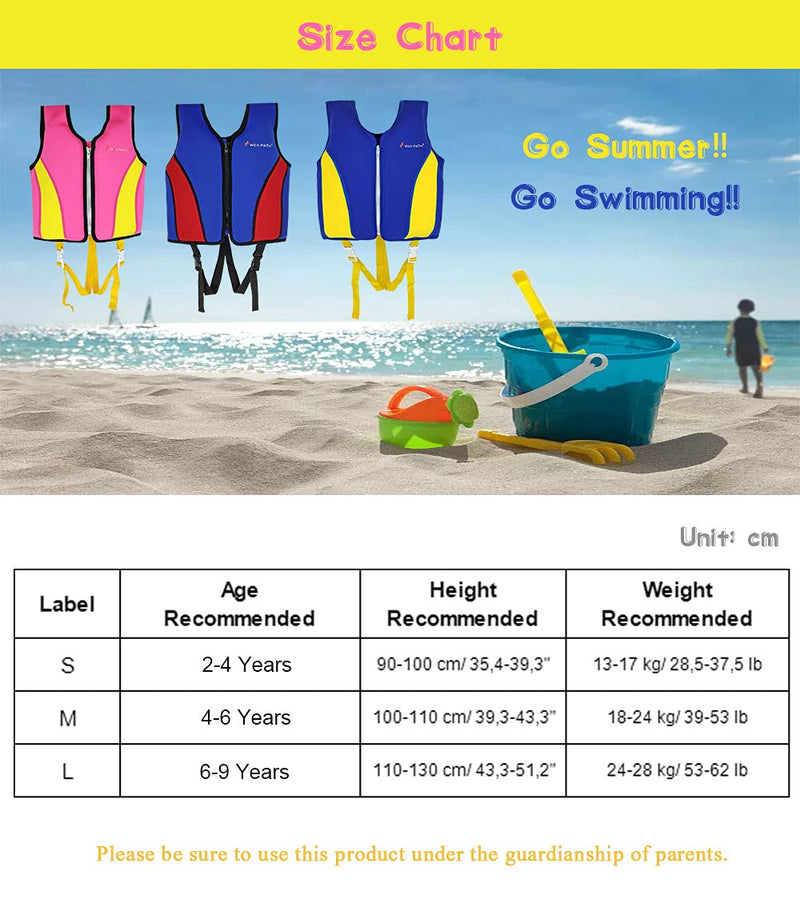 Toddler Swimming Vest Swim Jackets Boys Girls Float Jacket Flotation Waterproof Swimwear Grey 4-6 Years - BeesActive Australia