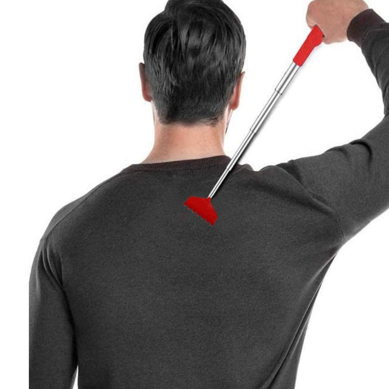4 Pcs Back Scratcher Portable Extendable Back Scratcher with Telescopic Handle for Head Back Legs and Other Tickling Massage - BeesActive Australia