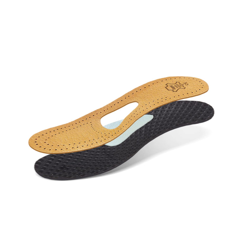 Kaps Orthotic Leather Shoe Insoles For Morton's Neuroma And Forefoot Pain, With Metatarsal Arch Support And Cushion, For Men & Women, 40 EUR / 7 UK Women / 6 UK Men, Beige 40 EUR / L9 AUS Women / M6 AUS Men - BeesActive Australia