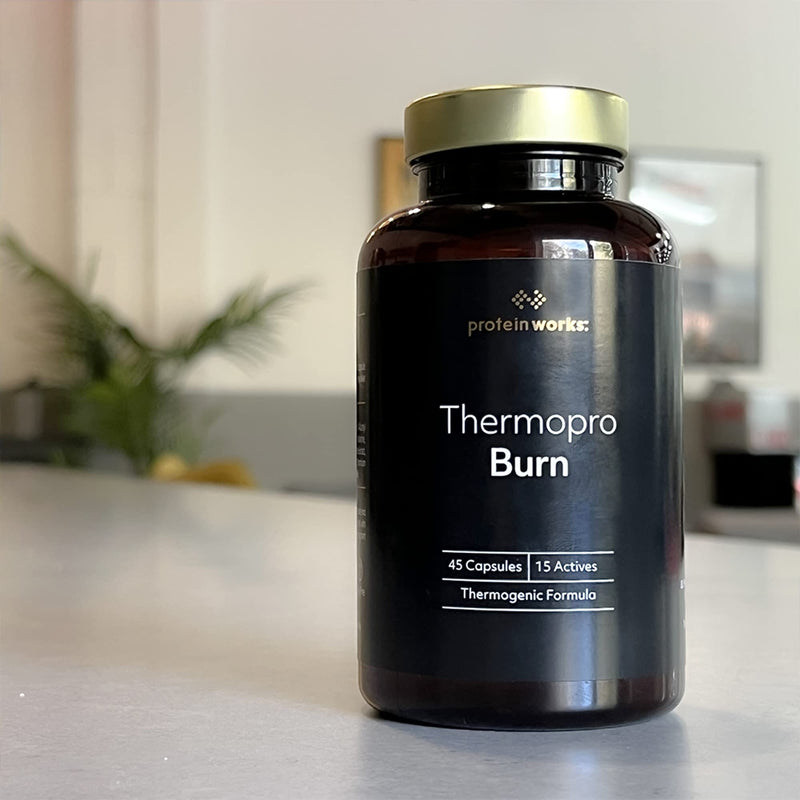 Protein Works - Thermopro Burn Tablets | Preworkout Fat Burn Supplement With Caffeine | Reduces Tiredness & Fatigue | 45 Capsules - BeesActive Australia