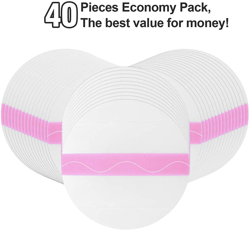 Freestyle Libre Sensor Covers 40Pack Waterproof Libre 1 2 3 Sensor Patches-Transparent CGM Patches Without Glue in The Center-Enlite-Guardian-Freestyle Libre 14 Day Sensor Patches 40 Count (Pack of 1) Pink - BeesActive Australia