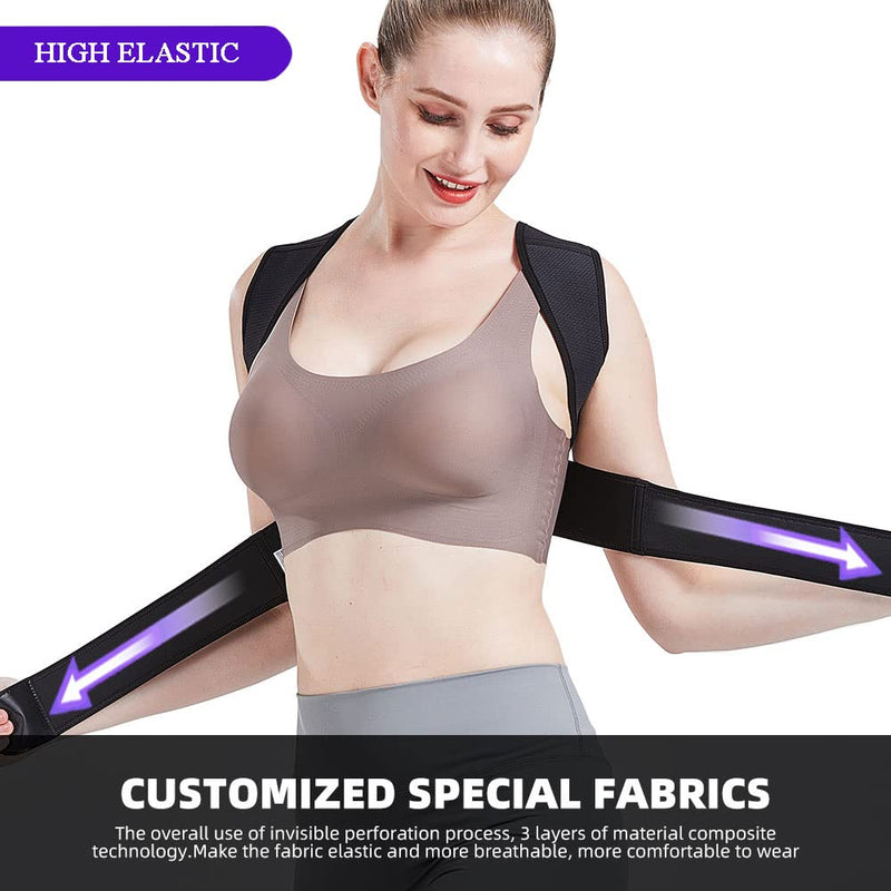 ZSZBACE Posture Corrector for Women and Men, New Upgraded Upper Back Brace Support Belt for Hunchback, Relieve Shoulder Neck Upper Back Pain - BeesActive Australia