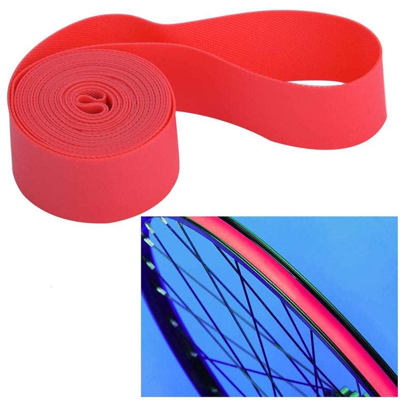 Pwshymi Bicycle Tire Liners Red Bicycle Rim Strip Rim Tape Fits 20inch 24inch 26inch 700C Riding Wheels 20in - BeesActive Australia