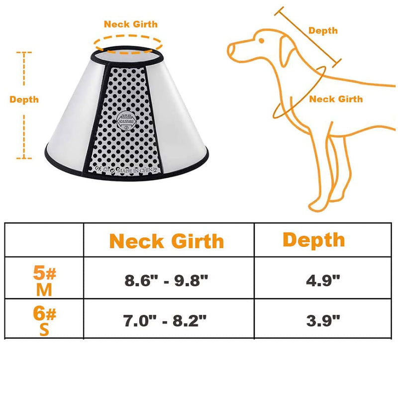 Bepets Cat Cone Collar, Pet Cone Cat Recovery Cone for Kitten Cone After Surgery Anti-Bite Lick Wound Medical, Protective Cat Head Cone Kitten Cone Collar Cat E Collar for Cats Kitty Rabbit (Small 6#) - BeesActive Australia