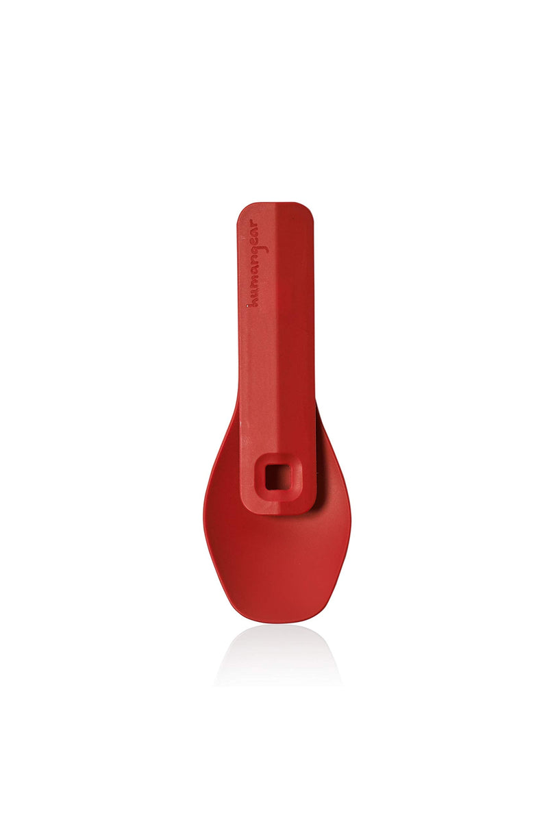 humangear GoBites Click Portable Silverware Utensils Camping Gear Accessories Kitchen Equipment for Cooking or Lunchbox, 1-Pack Red - BeesActive Australia