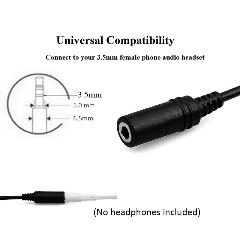 [AUSTRALIA] - Retevis Earpiece Adapter 2 Pin to 3.5mm Walkie Talkies Headset Adapter for Retevis H-777 RT21 RT22 Baofeng BF-888S Arcshell AR-5 2 Way Radios (1 Pack) 