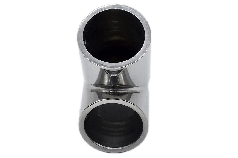MARIEN City Tee Connector Hand Rail 45° / 60°/ 90°Fittings 3-Ways for 1'' Tube Marine Grade Stainless Steel Heavy Duty Boat Hardware (2Pack) 45° - BeesActive Australia