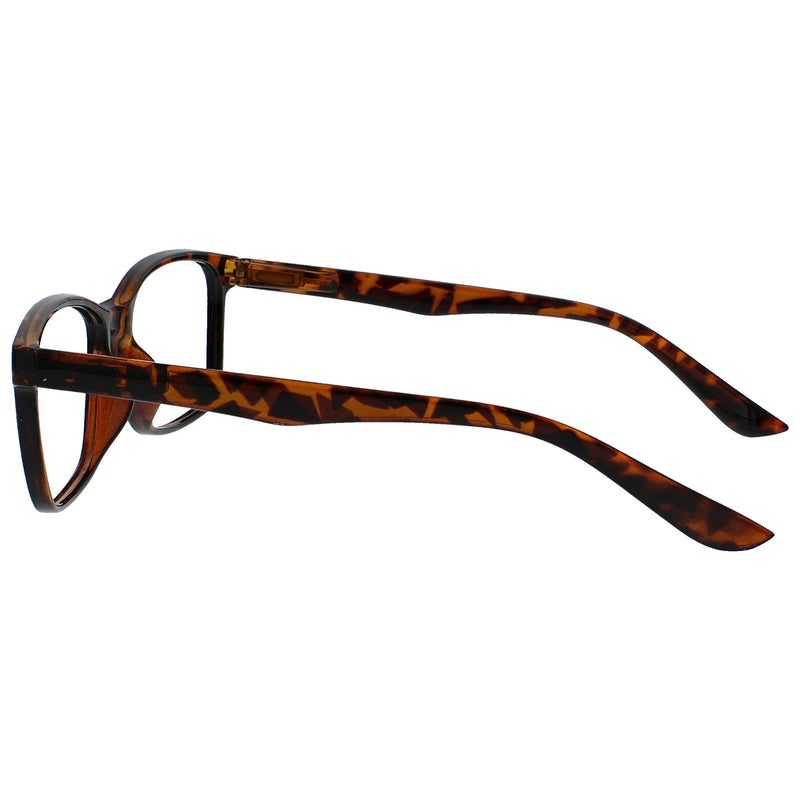 The Reading Glasses Company Brown Tortoiseshell Readers Large Designer Style Mens Spring Hinges R83-2 +1.00 +1.00 Magnification - BeesActive Australia