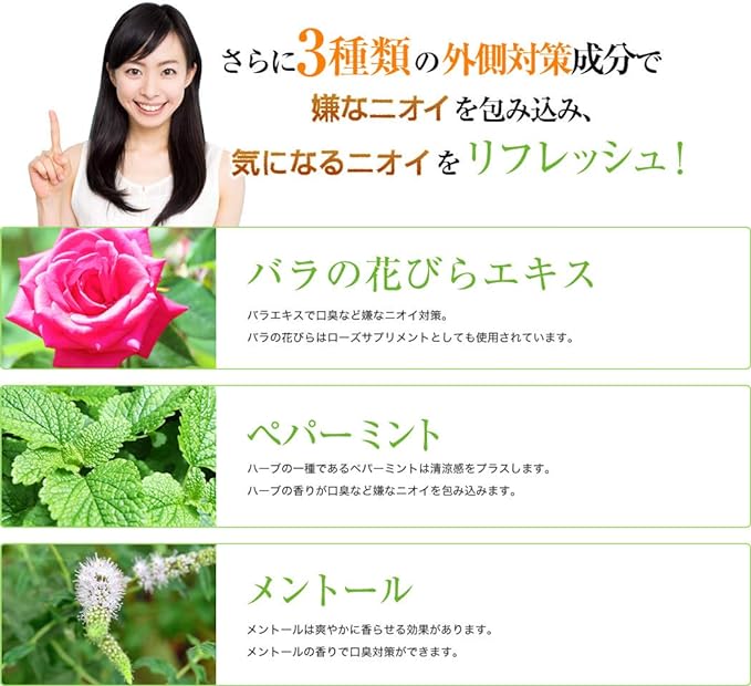 Champignon Supplement (Made in Japan) Apple Mint Flavor Etiquette (Odor Control Supplement) Natata Bean Tannin Persimmon Extract [Etiquette Supplement 1 Bag] 60 tablets (approx. 1 month supply) - BeesActive Australia