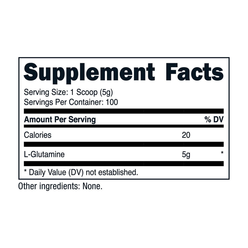 Nutricost L-Glutamine Powder (500 Grams) Unflavored - Gluten Free & Non-GMO, 100 Servings 1.1 Pound (Pack of 1) - BeesActive Australia