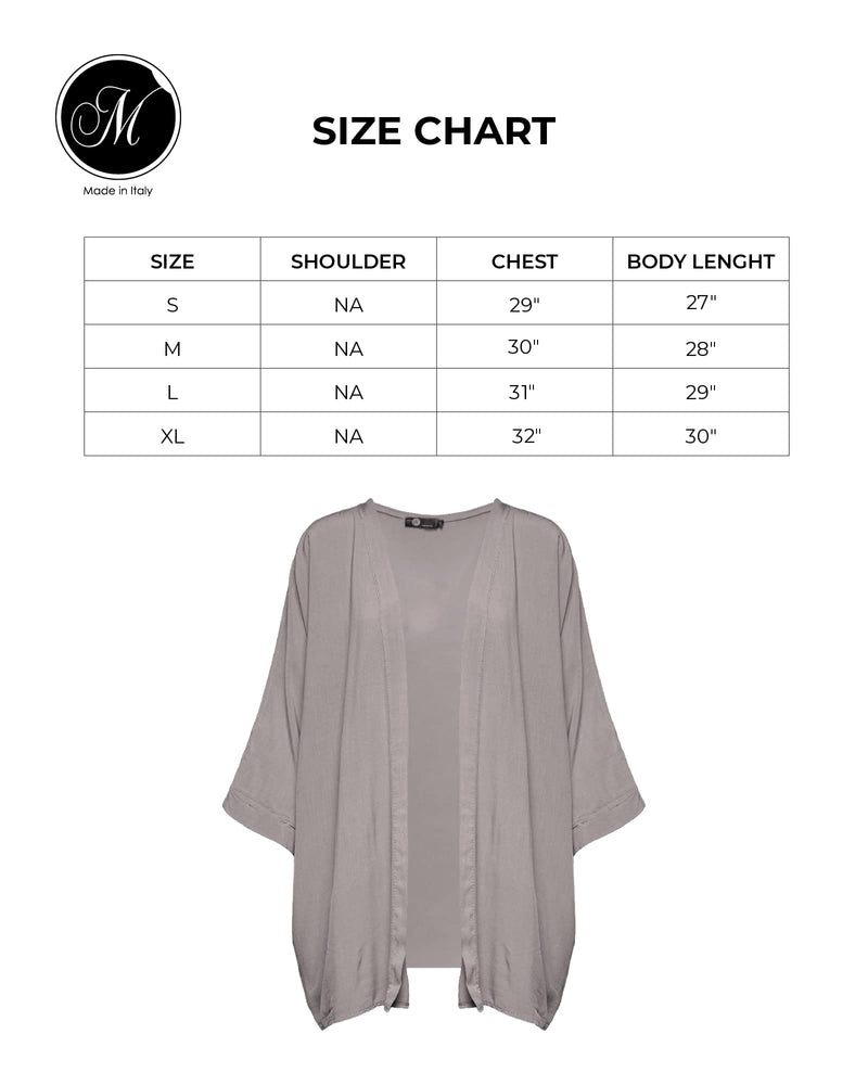 M Made in Italy Women's Lightweight Open Cardigan Large Taupe - BeesActive Australia