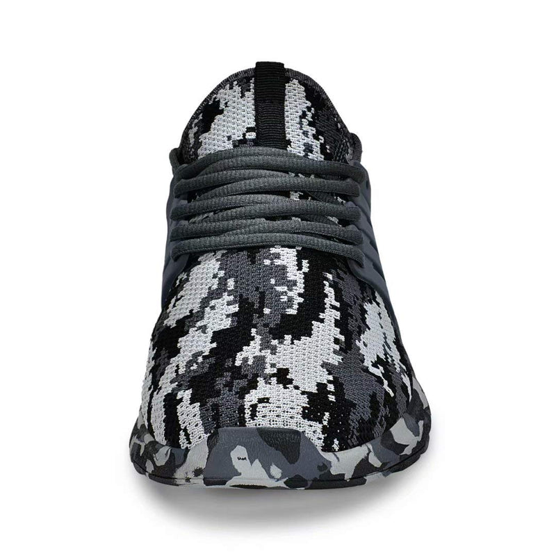 Troadlop Men's Running Shoes Non Slip Shoes Breathable Lightweight Sneakers Slip Resistant Athletic Sports Walking Gym Work Shoes 7 2-camouflage Gray - BeesActive Australia