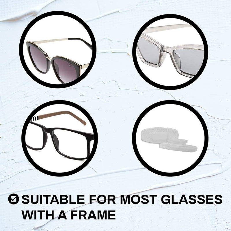 Premium Grade Soft Silicone Nose Pads Rectangle Shaped Slide Push-in Nose Pads - 11mm 3 Pairs, 5 Pairs or 10 Pairs - Size 10.4mm x 6mm for Sunglasses Eyeglasses by Sports World Vision 3 Pair - BeesActive Australia