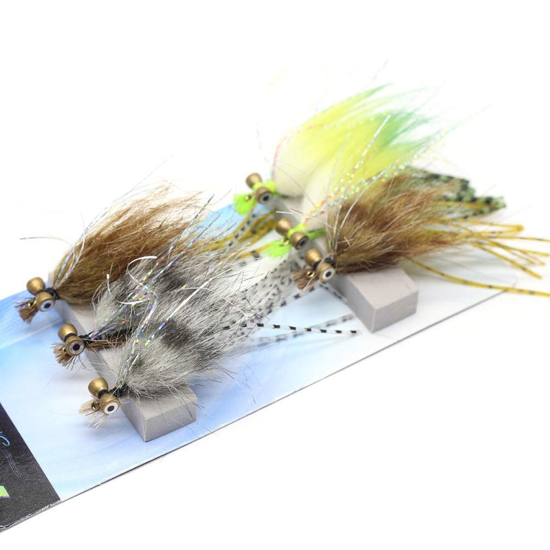 YZD Fly Fishing Big Trout Flies Kit Top 5 Steelhead Flies Flyfishing Gear Premium Wet Dry Flies Trout Lures Streamer Nymph Emerger Fishing Assorted Trout Flies Bass Salmon NZF-03 - BeesActive Australia