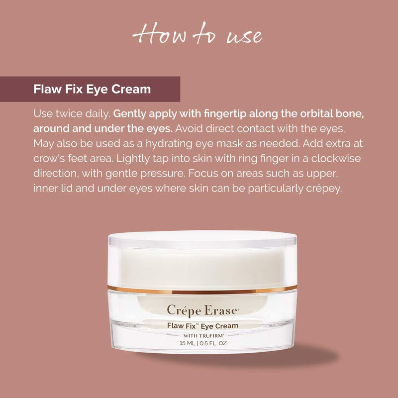 Crepe Erase Advanced, Flaw Fix Eye Cream with Trufirm Complex - BeesActive Australia