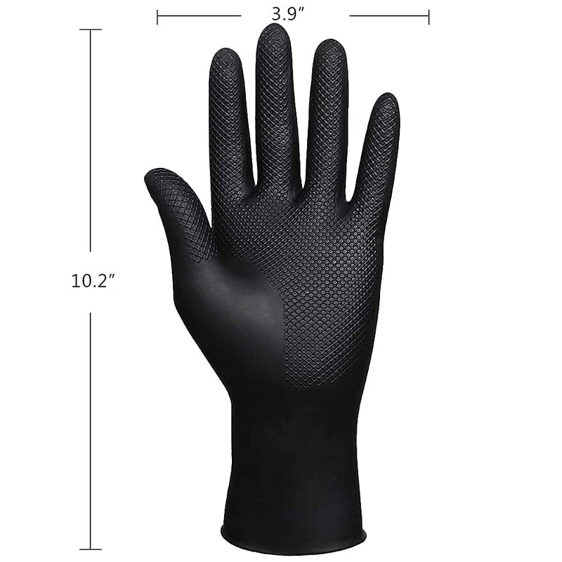 Hair Dye Gloves, Black Reusable Rubber Gloves, Professional Hair Coloring Accessories for Hair Salon Hair Dyeing,2Pcs - BeesActive Australia